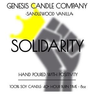 SOLIDARITY. - Genesis Candle Company