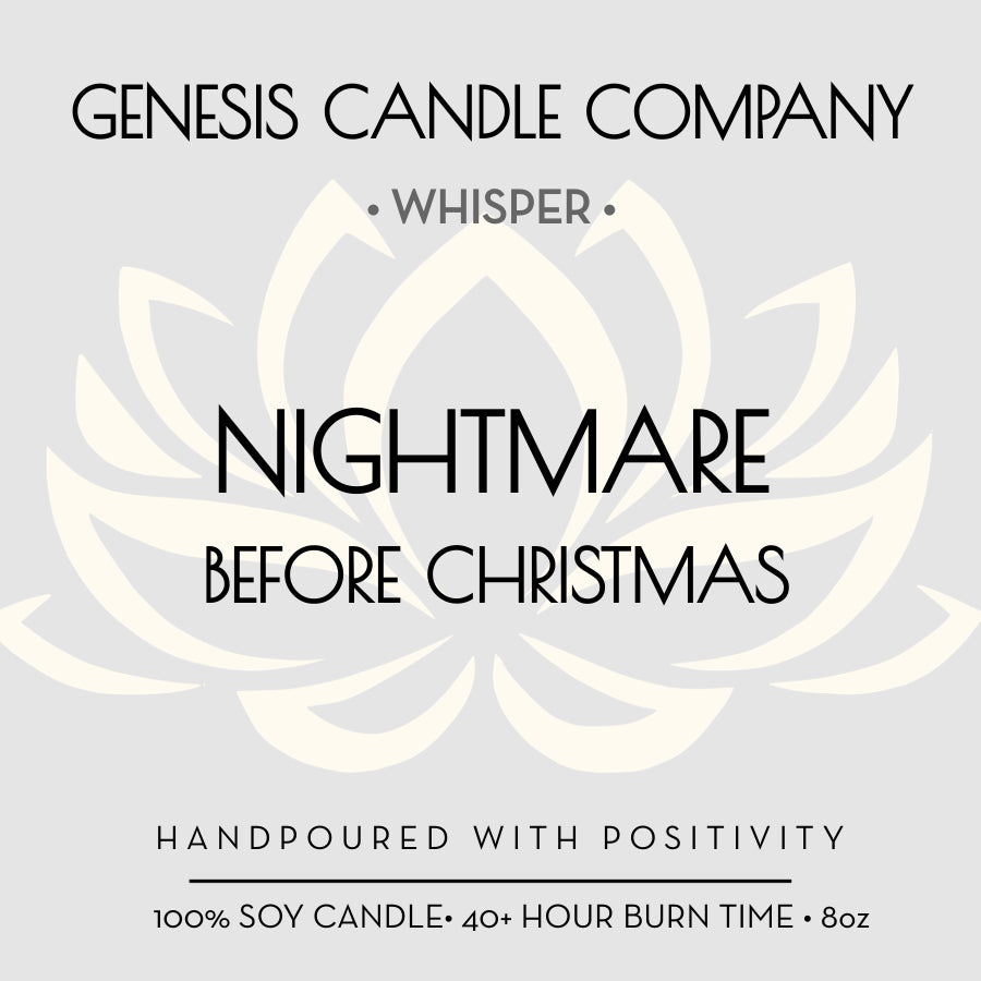 NIGHTMARE BEFORE CHRISTMAS. - Genesis Candle Company